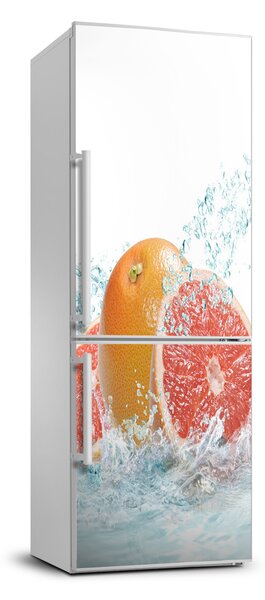 Autocolant pe frigider grapefruit