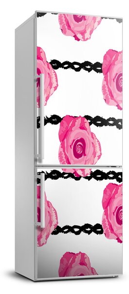 Autocolant frigider acasă Trandafiri