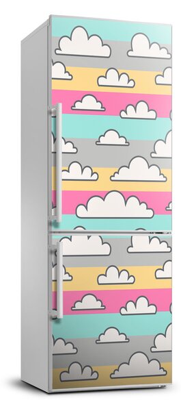 Autocolant pe frigider fundal colorat nori