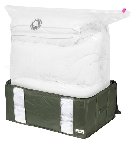 Cutie de depozitare pentru haine din material textil cu vacuum 65x45x27 cm Ecologik – Compactor