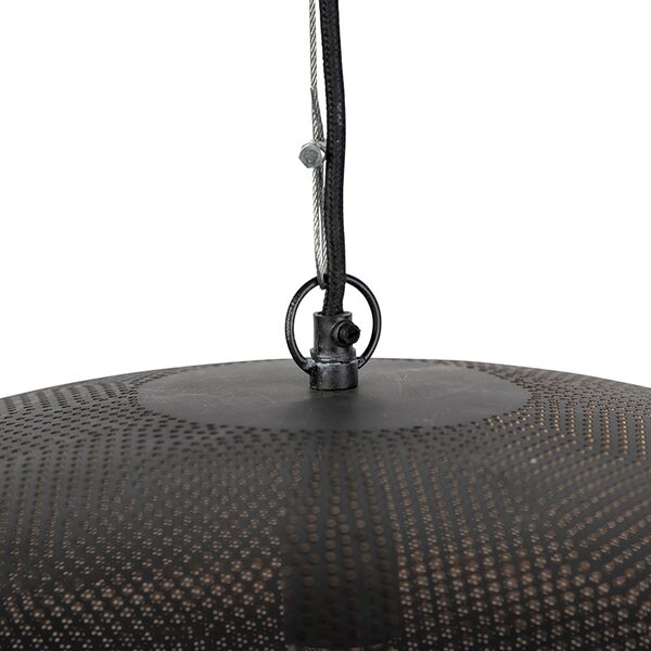 Lampă suspendată orientală neagră cu auriu 60 cm - Radiance