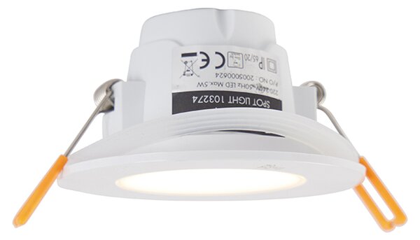 Set de 6 spoturi îngropate albe cu LED reglabil în 3 trepte IP65 - Blanca