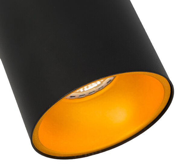 Spot inteligent negru cu auriu, incl. Sursă de lumină WiFi GU10 - Deep