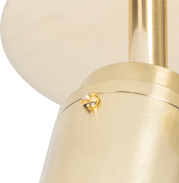 Spotlight modern pentru baie din alamă cu 2 lumini IP44 - Ducha