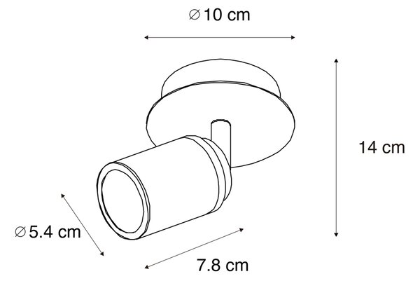 Spot modern pentru baie, alamă IP44 - Ducha