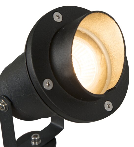 Spotlight cu pichet pentru gradina negru inclusiv cablu si priza IP65 - Done