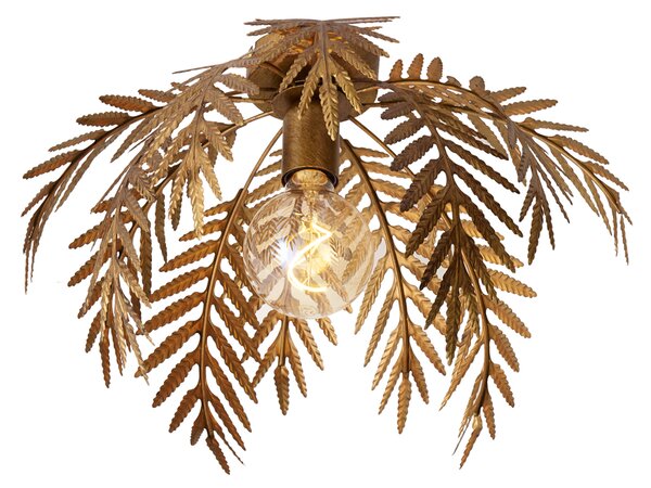 Plafonieră vintage aurie rotundă de 45 cm - Botanica