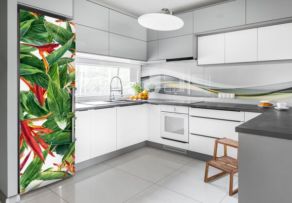Autocolant pe frigider Strelitzia reginae
