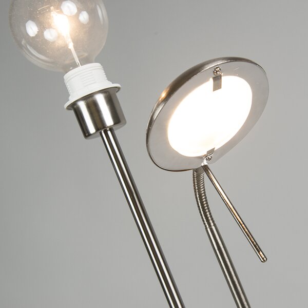 Lampa de podea modernă din oțel cu dimmer - Luxor