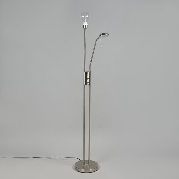 Lampa de podea modernă din oțel cu dimmer - Luxor