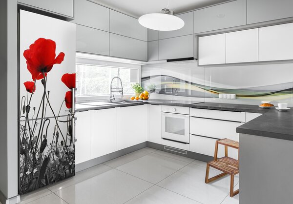 Autocolant pe frigider wildflowers maci