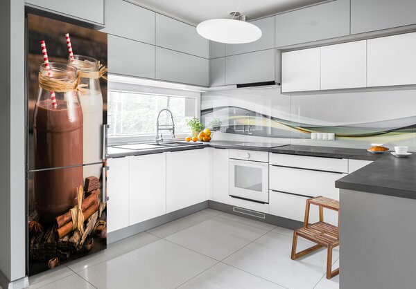 Autocolant pe frigider milkshake-uri