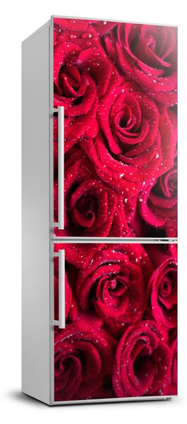 Autocolant pe frigider trandafiri rosii