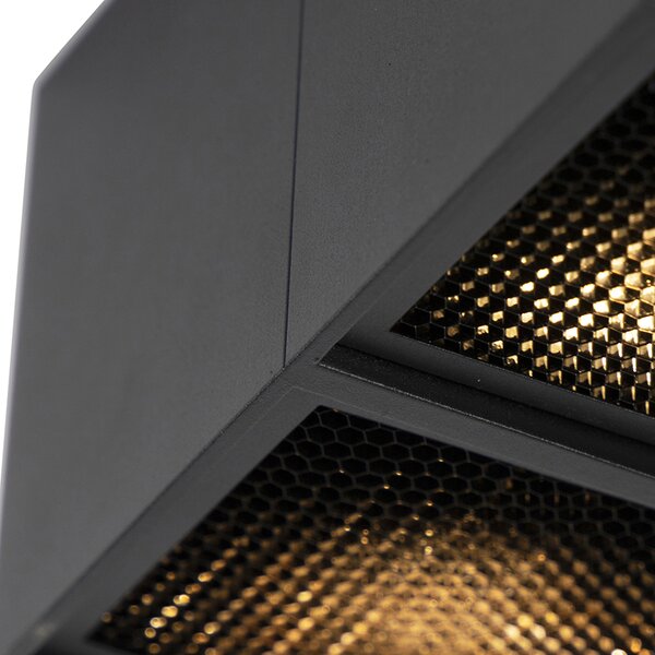Spotlight de design negru cu 2 lumini - Qubo Honey