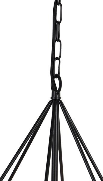 Lampă suspendată scandinavă neagră - Karkass
