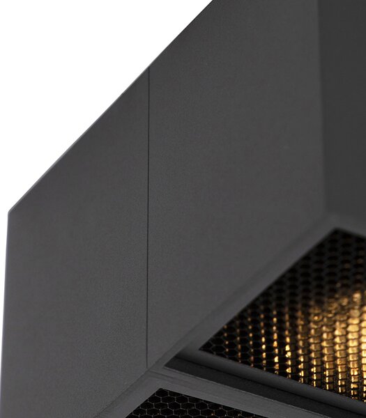 Spotlight de design negru cu 4 lumini - Qubo Honey