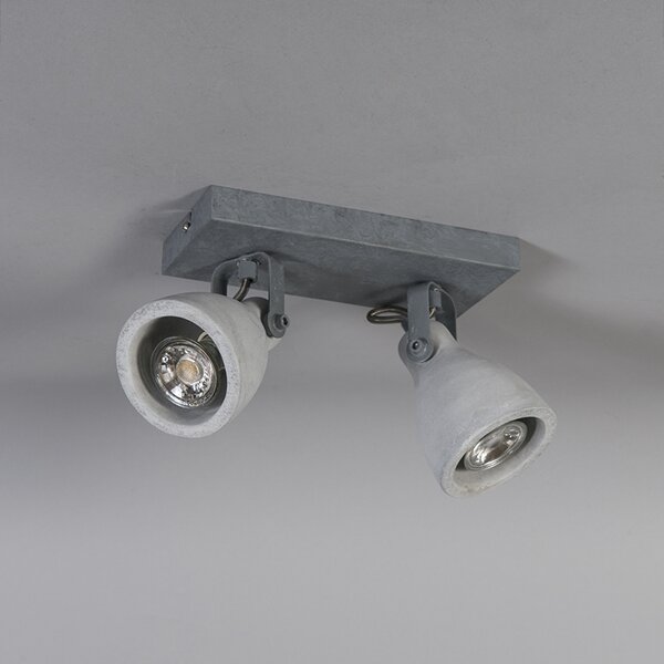 Spotlight industrial gri beton 2 lumini - Creto