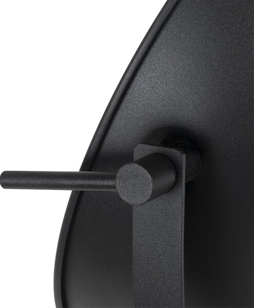 Lampă de podea neagră cu auriu 35 cm reglabilă - Magnax