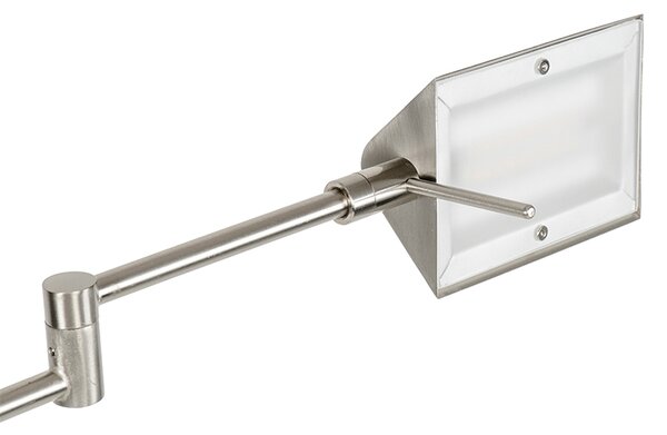 Lampa de podea de design din oțel cu LED inclus cu dimmer tactil - Notia