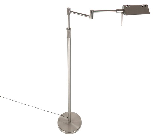 Lampa de podea de design din oțel cu LED inclus cu dimmer tactil - Notia