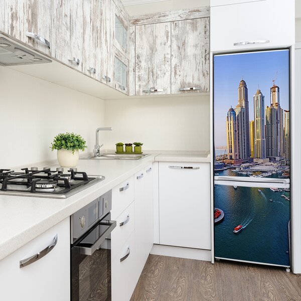 Foto Autocolant pentru piele al frigiderului Bay Dubai