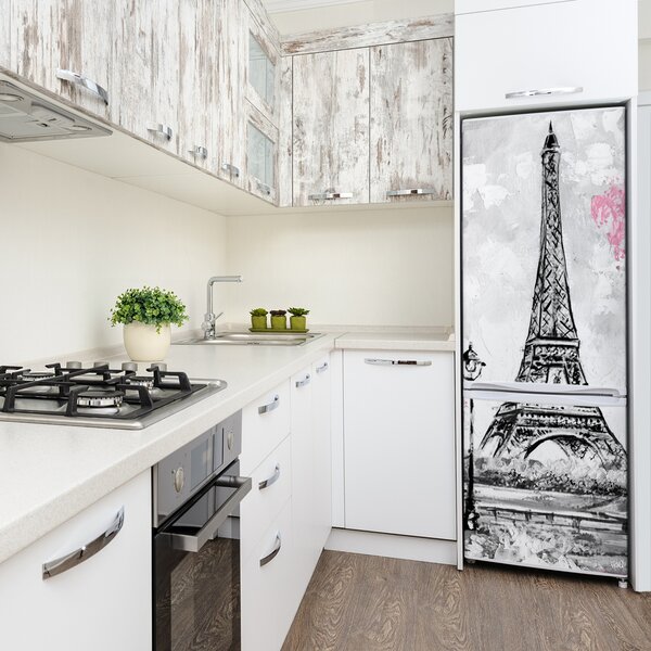 Autocolant pe frigider turnul Eiffel