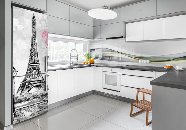 Autocolant pe frigider turnul Eiffel