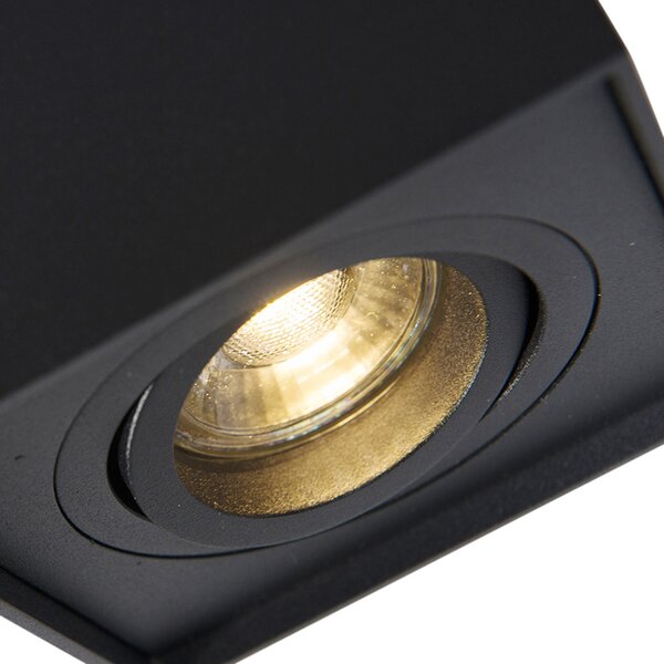 Spotlight negru reglabil - Quadro 1 up