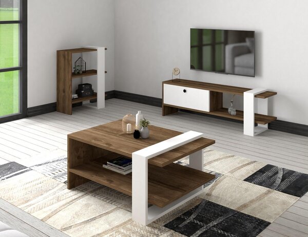 Set mobilier living Dutudo (nuc + alb) . 1094070