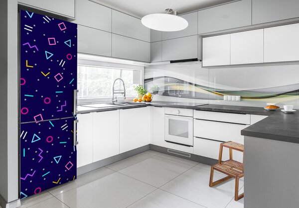 Foto Autocolant pentru piele al frigiderului fundal geometrică