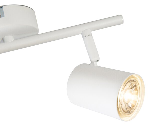 Spot reglabil modern alb, inclusiv 2 surse de lumină WiFi GU10 - Jeana