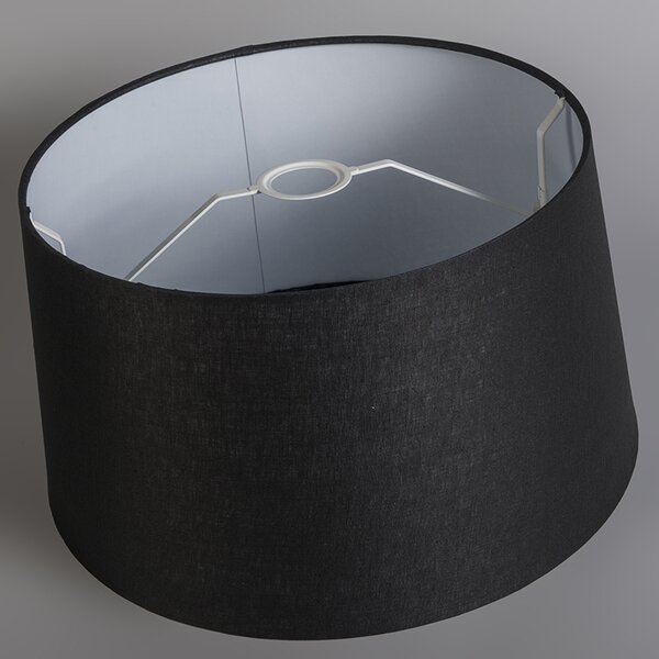 Lampă modernă cu pandantiv alb cu abajur 45 cm negru - Combi 1