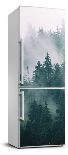 Foto Autocolant pentru piele al frigiderului Ceață peste pădure