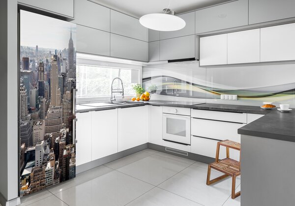 Autocolant pe frigider New York