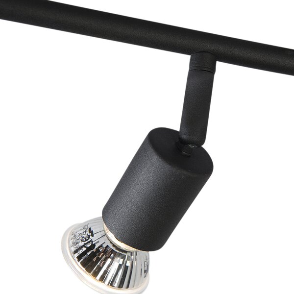 Proiector industrial negru inclinabil cu 4 lumini - Jeany