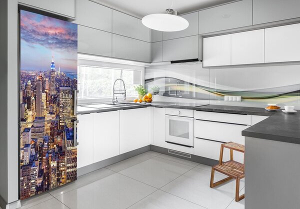 Autocolant pe frigider New York
