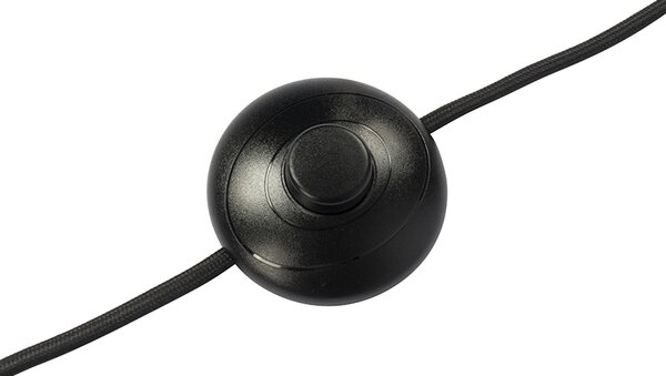 Lampa de podea de design neagră cu auriu cu 3 lumini reglabile - Mesh
