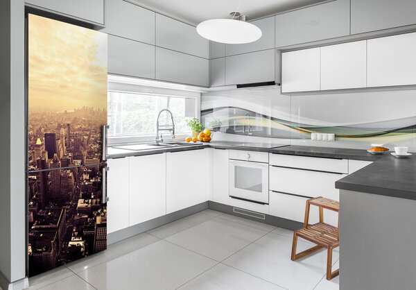 Autocolant pe frigider Manhattan New York City