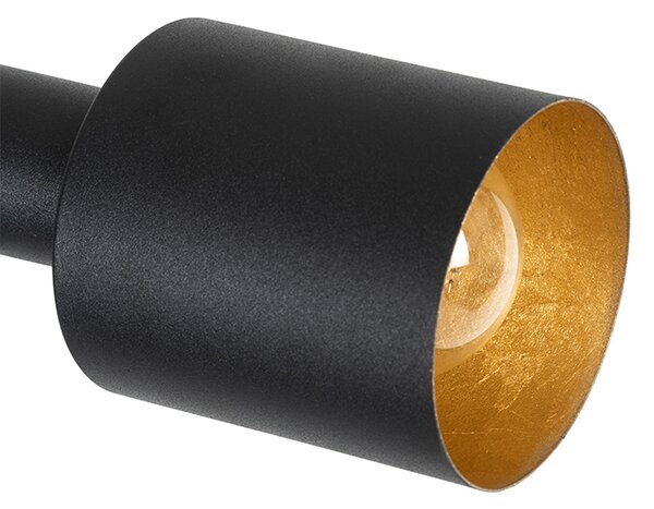 Lampa de podea moderna neagra cu 2 lumini - Stijn