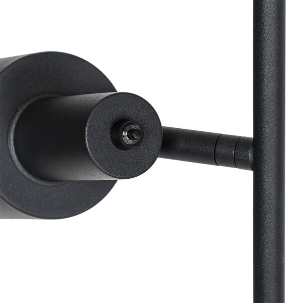 Lampa de podea moderna neagra cu 2 lumini - Stijn