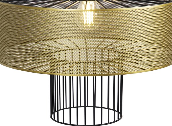 Lampă pendant de design aurie cu negru 40 cm - Tess
