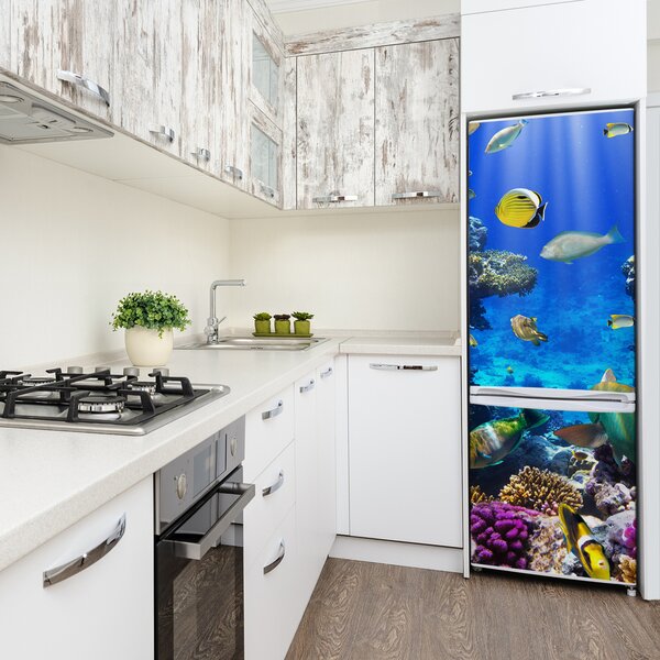 Autocolant pe frigider Coral Reef XL