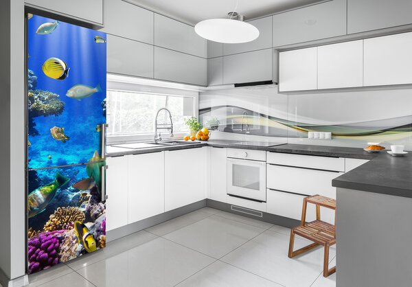 Autocolant pe frigider Coral Reef XL