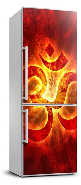 Autocolant frigider acasă Arderea semn om