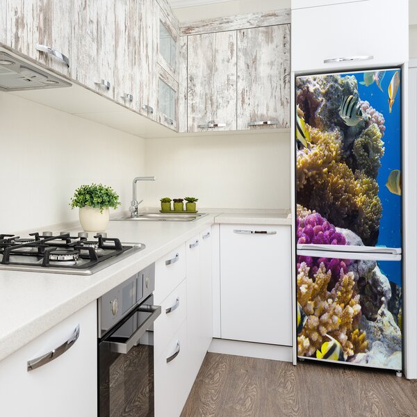 Autocolant pe frigider Coral Reef XL