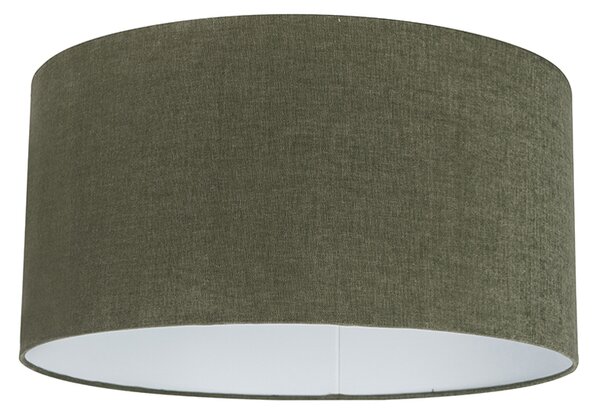 Lampă suspendată albă cu abajur verde 50 cm - Combi 1