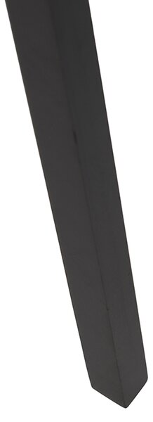Lampă de podea cu trepied din lemn negru cu abajur negru 50 cm - Puros
