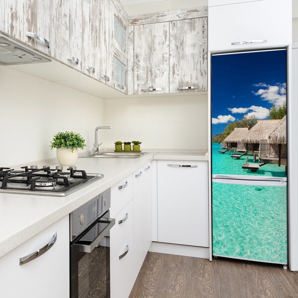 Foto Autocolant pentru piele al frigiderului Insula tropicala