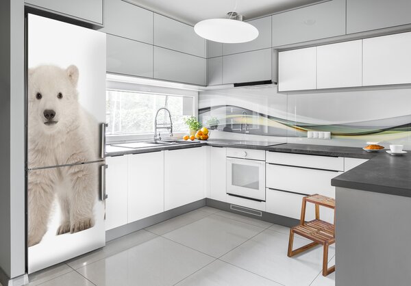 Autocolant pe frigider Urs polar XL