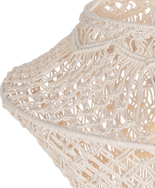 Abajur macrame natural 90 cm